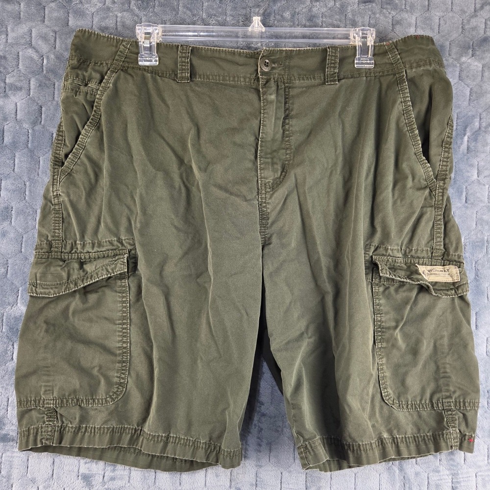 Unionbay Mens 42 Olive Green Cargo Shorts Relaxed Fit Cotton‎ Outdoor Casual